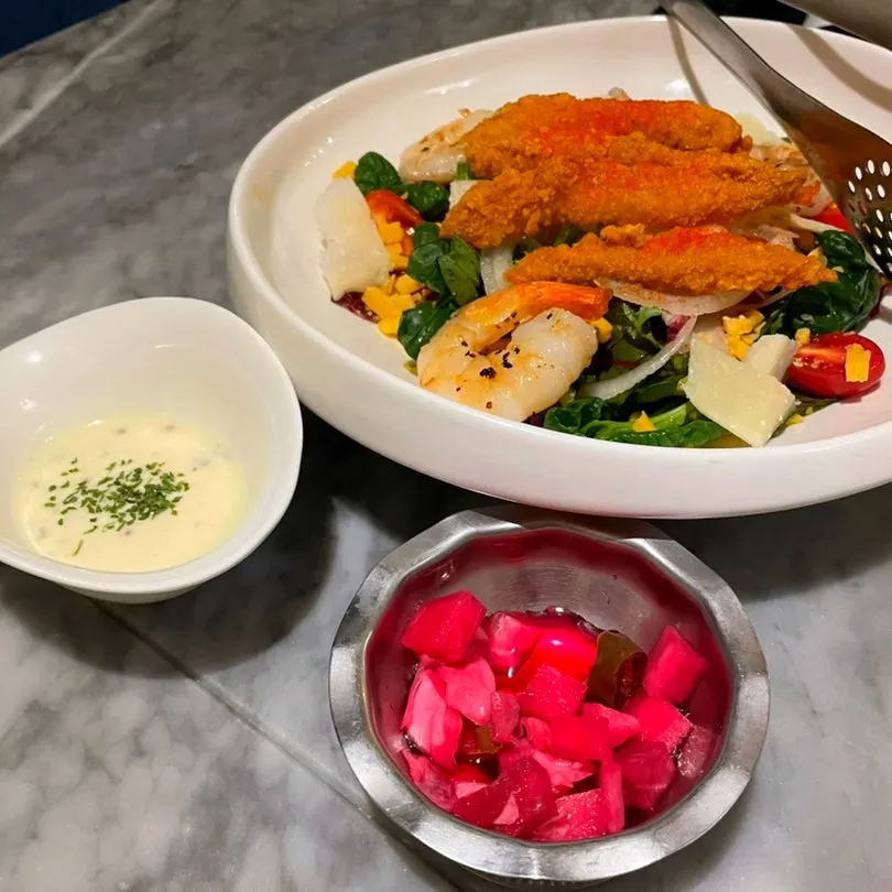 A plate of Shrimp Tender Salad