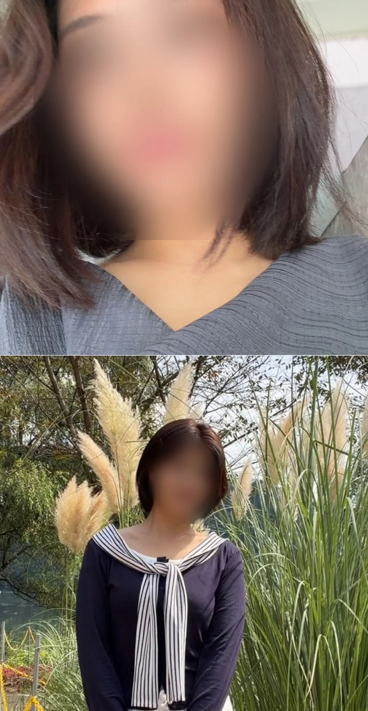 Damaged mid-length hair before the cut