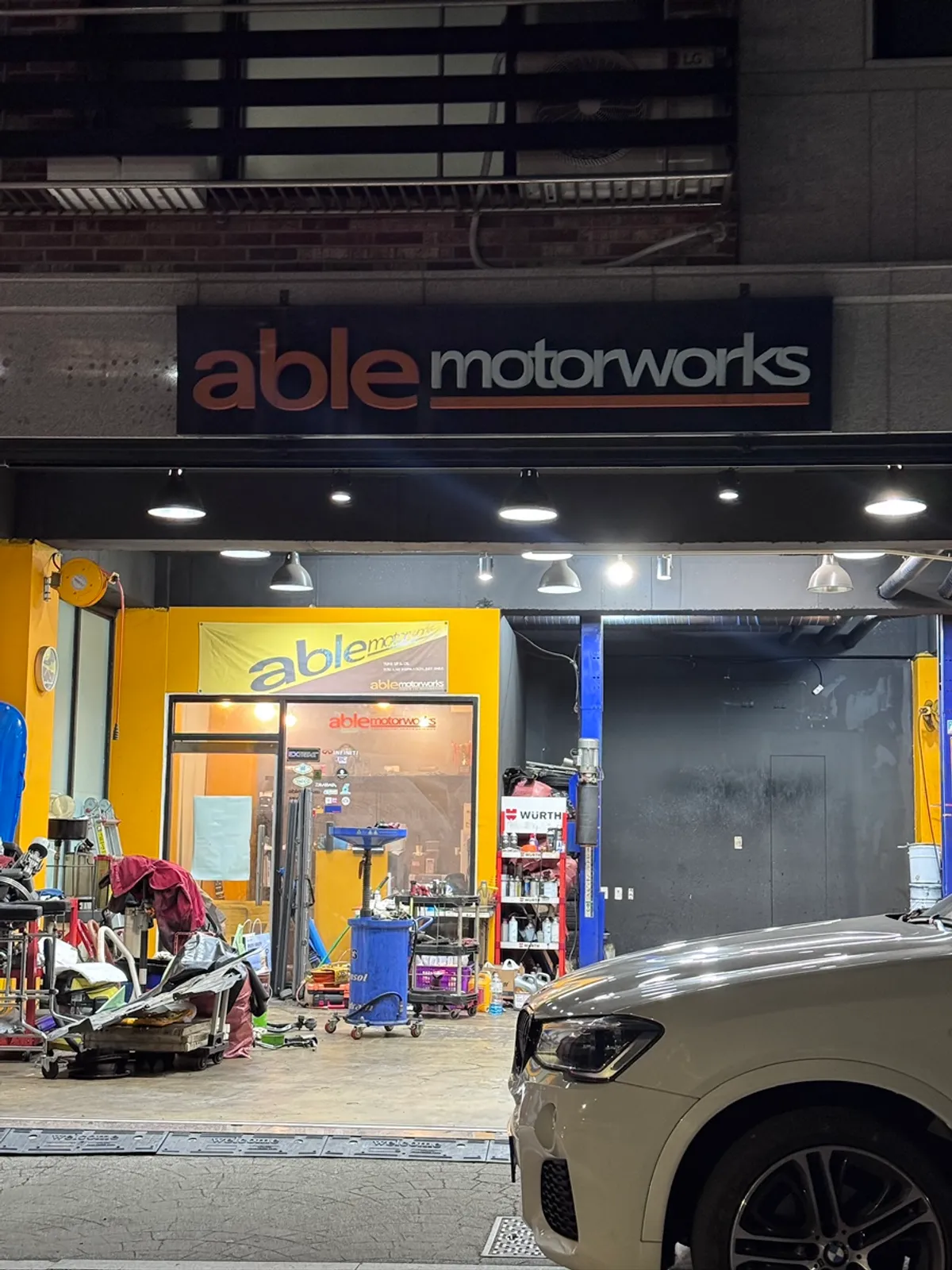 Return visit for an engine oil change at Able Motorworks in Bundang