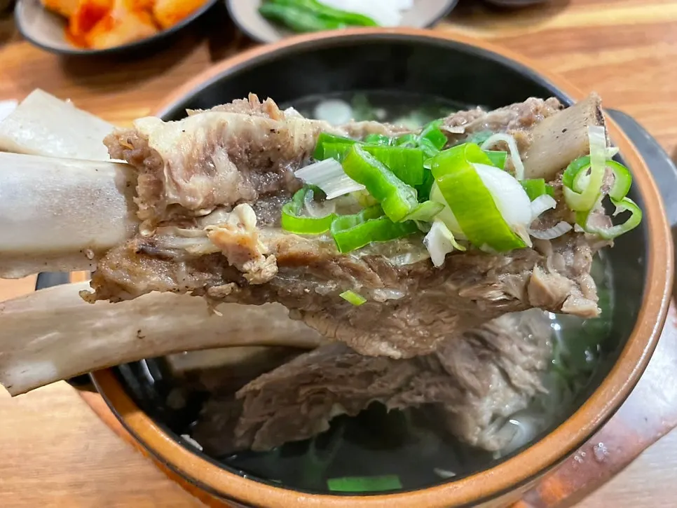 Tender rib meat pulled easily off the bone
