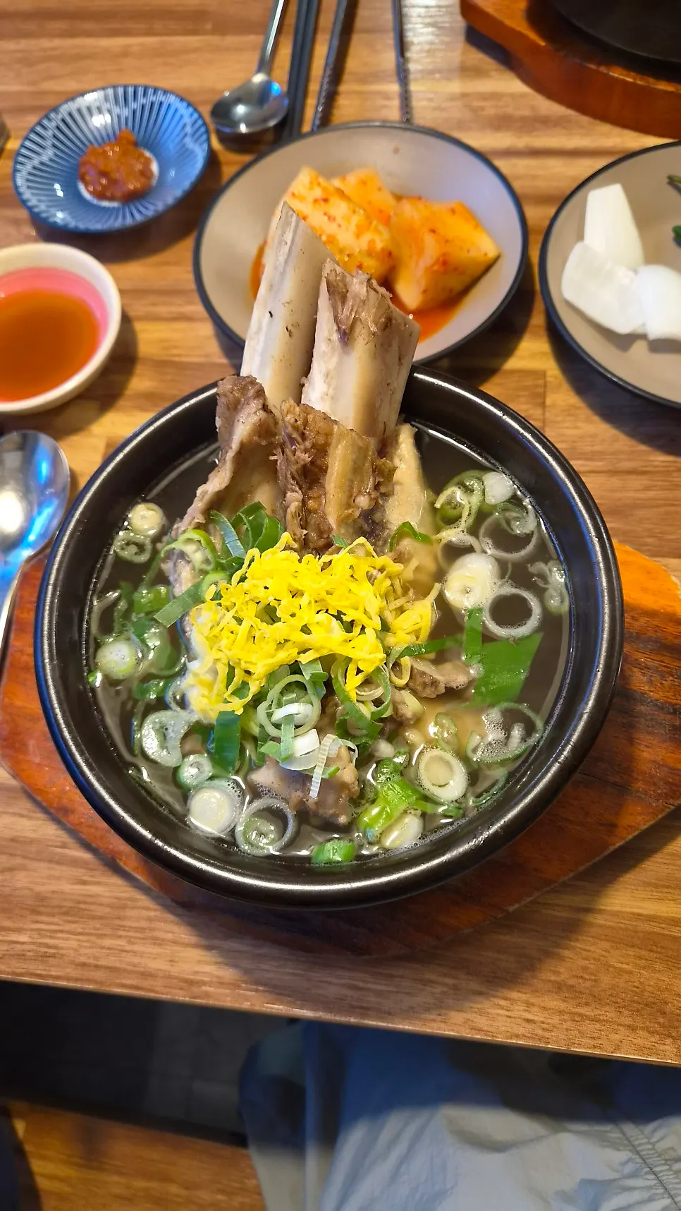 King galbitang with whole rib bones