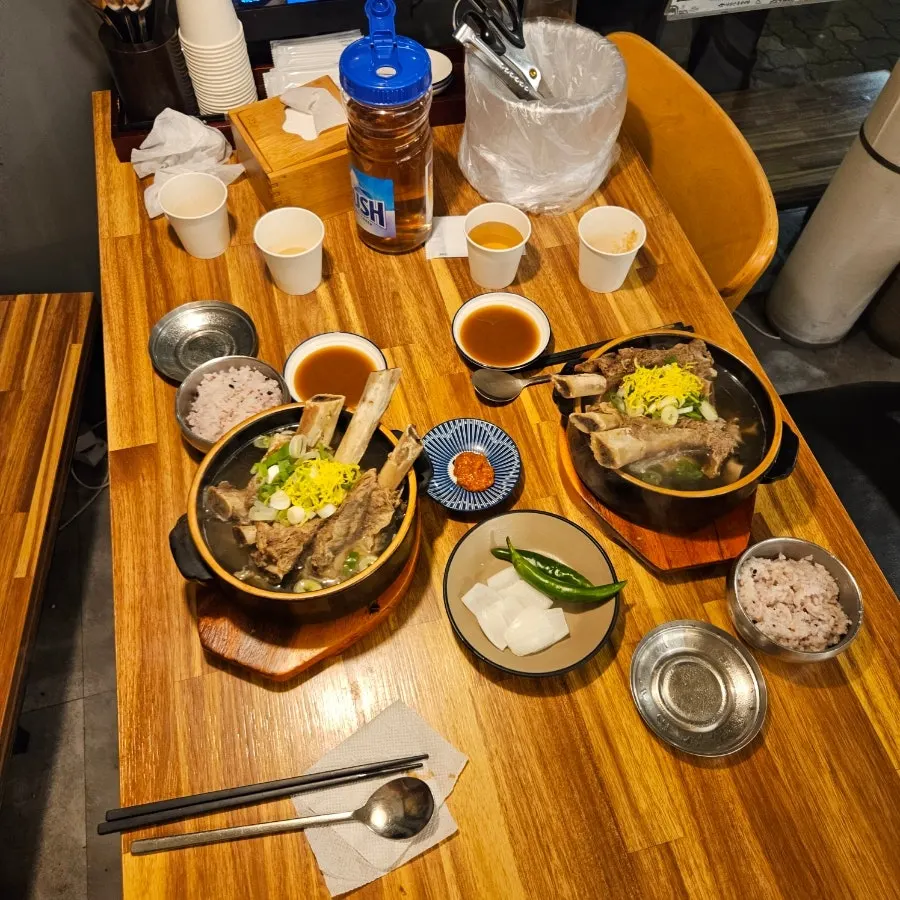 손에 들어 크기를 확인한 통갈빗대