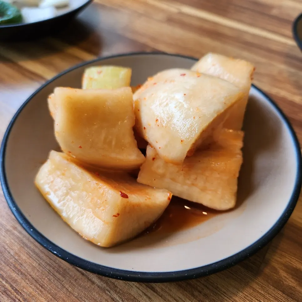 Kimchi served as a basic side dish