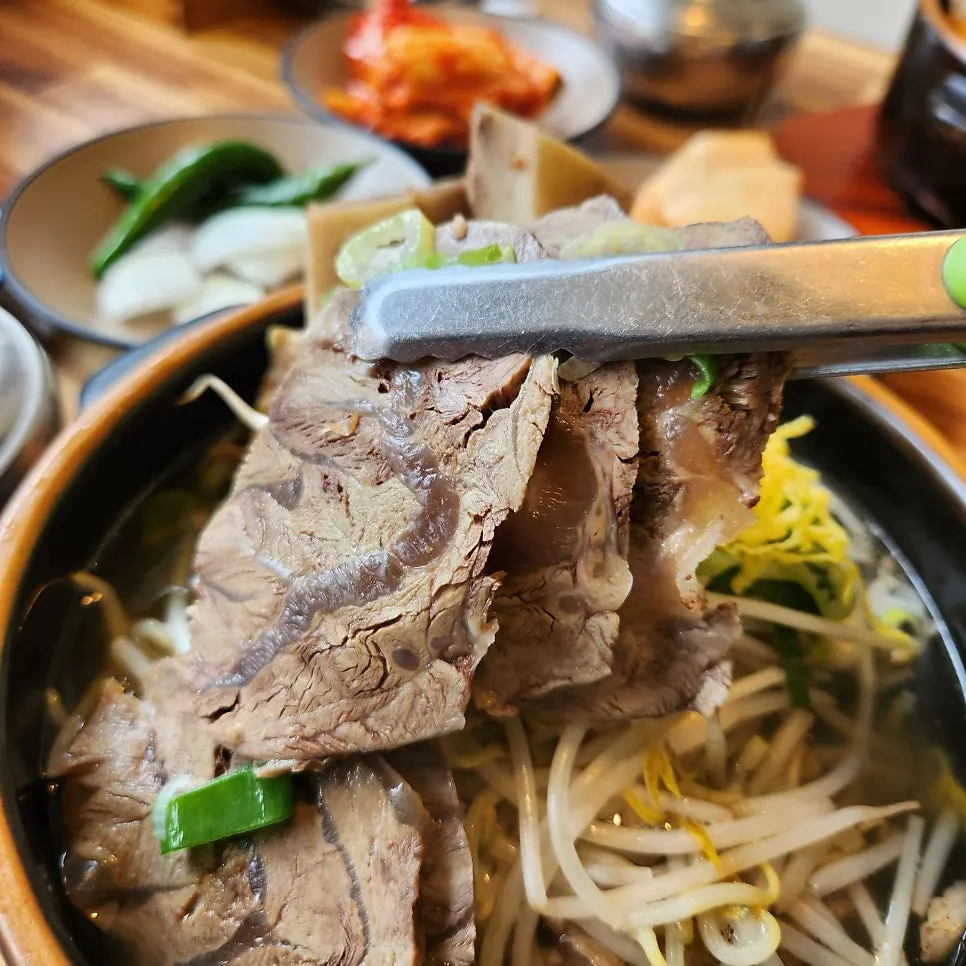 Galbitang loaded with generous beef shank