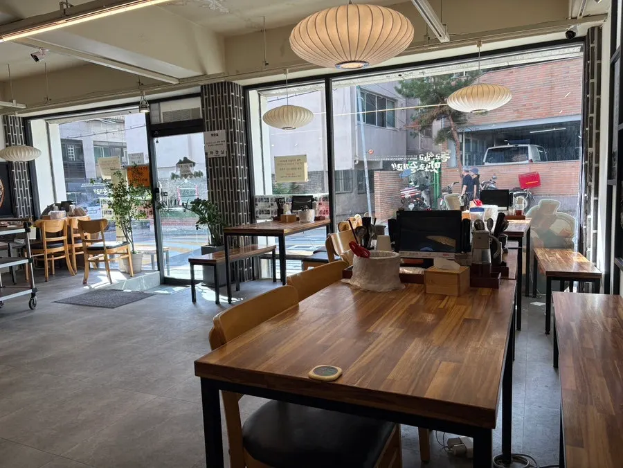 Interior in the afternoon as customers thinned out