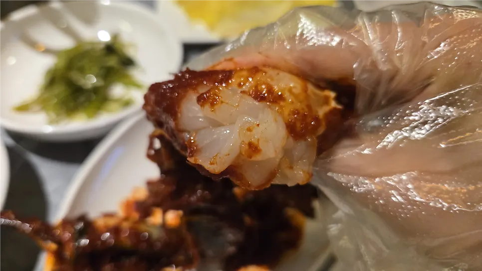 실비김치 양념이 버무려진 꽃게장