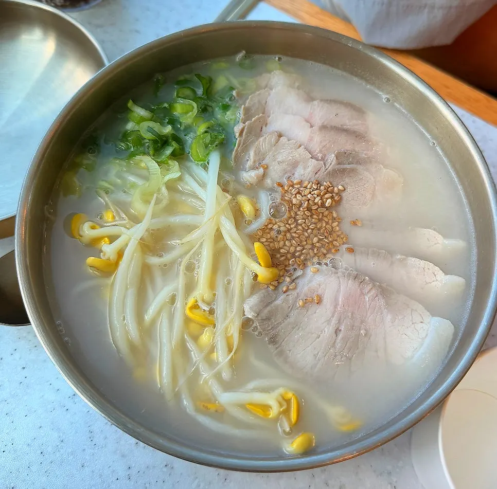 Warm beef-bone-broth noodles with rich broth