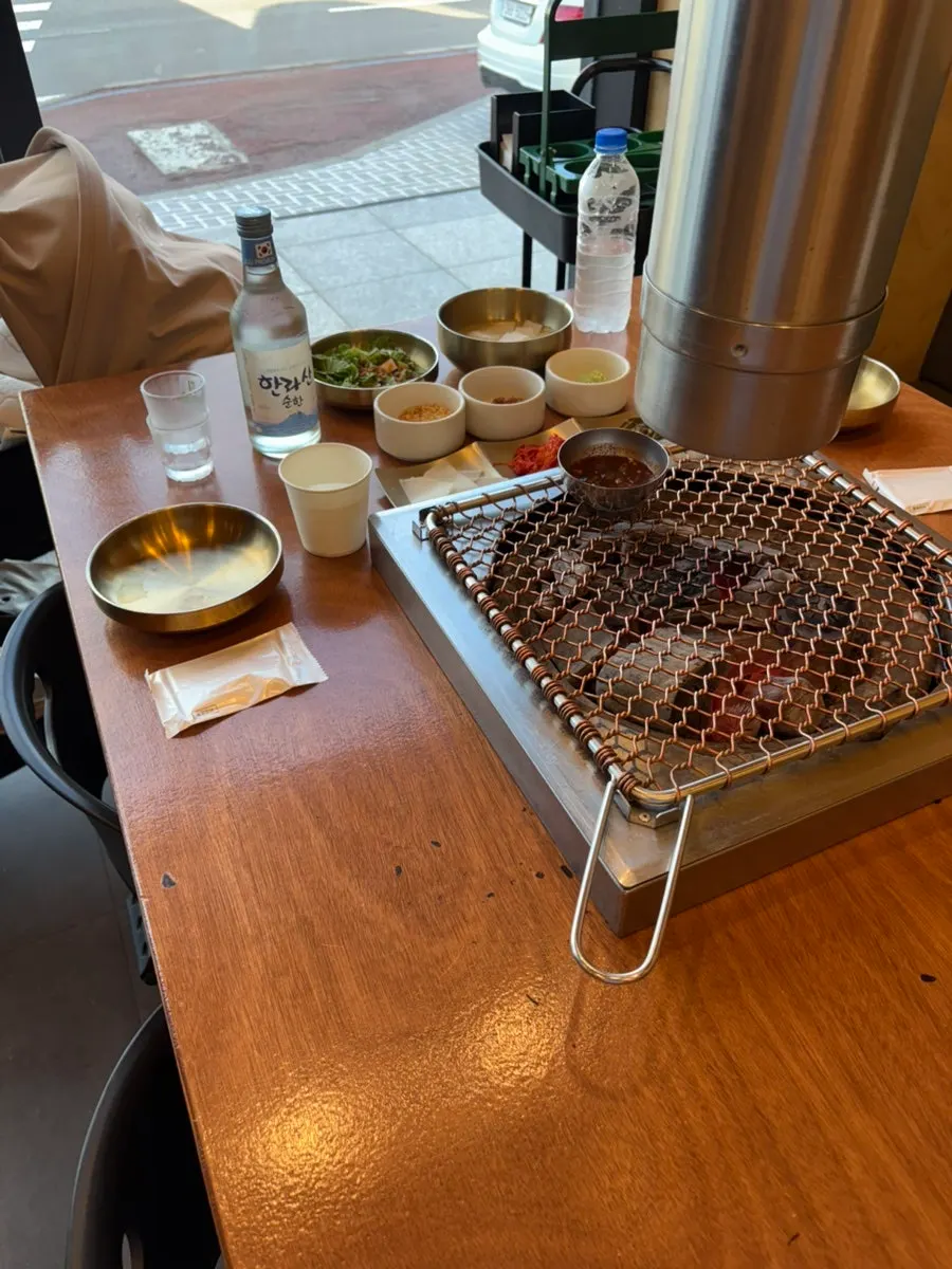 예약 후 세팅된 테이블