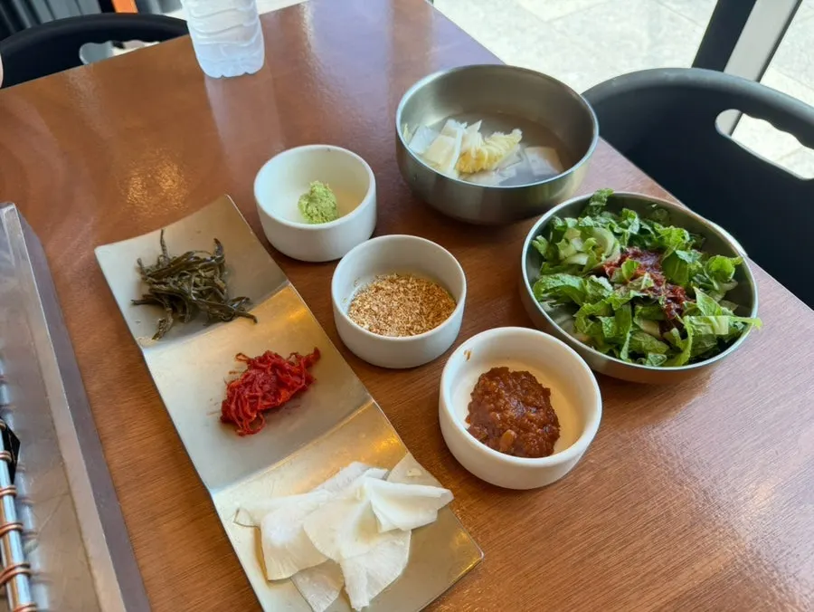 점심특선 2인세트 기본 상차림