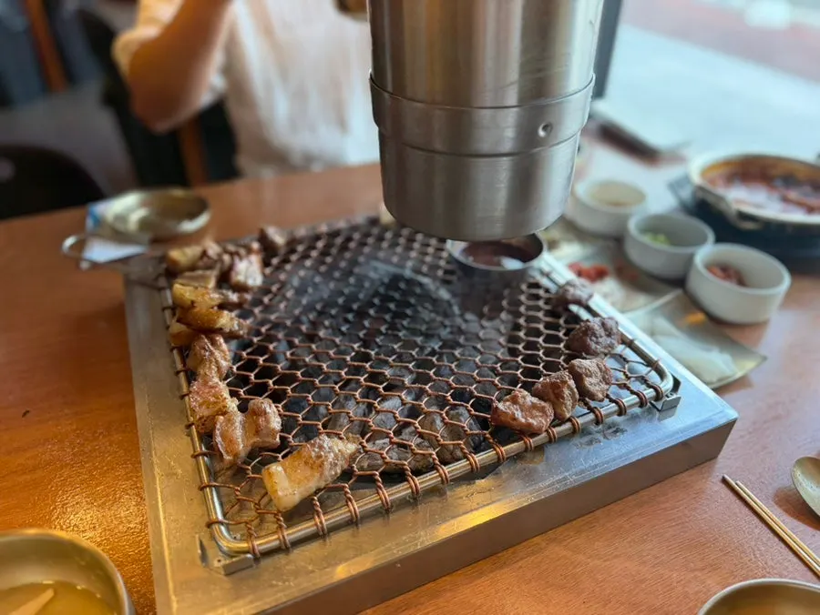 노포돼지 애월 흑돼지 한 상 차림