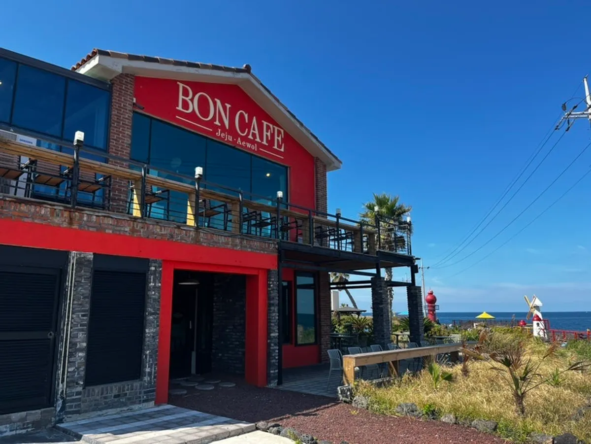 Exterior of Aewolbon Café on the Aewol coast
