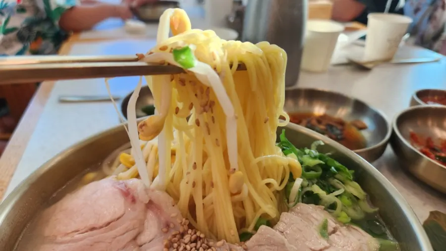 한담국수 곽지애월점 메뉴판