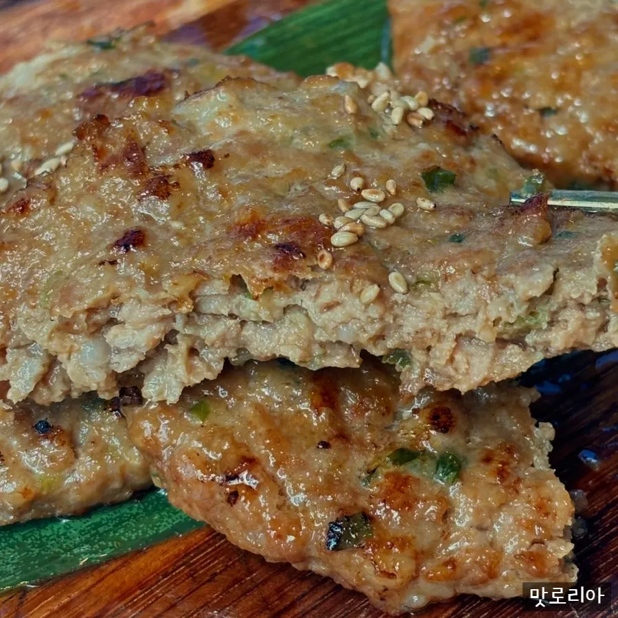 Handmade tteokgalbi side dish for pork noodles