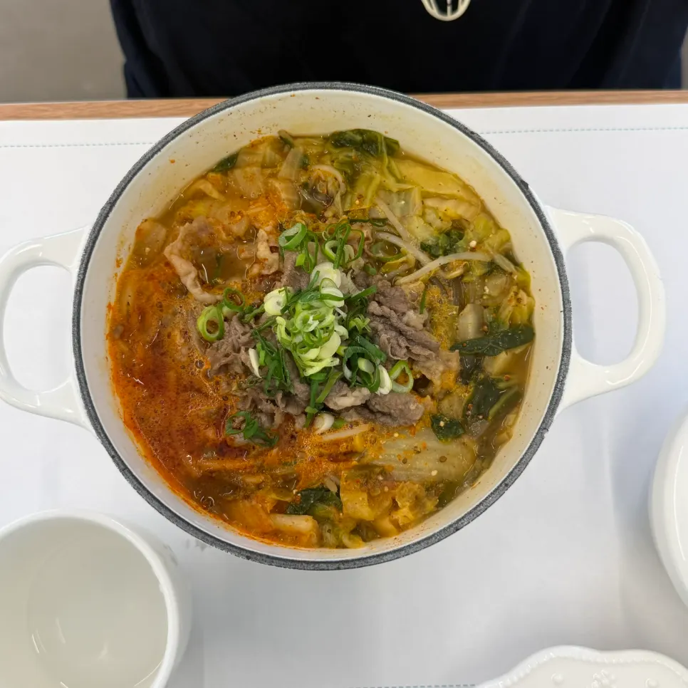 Brisket Hangover Soup ordered by a friend at Aewol Eomma