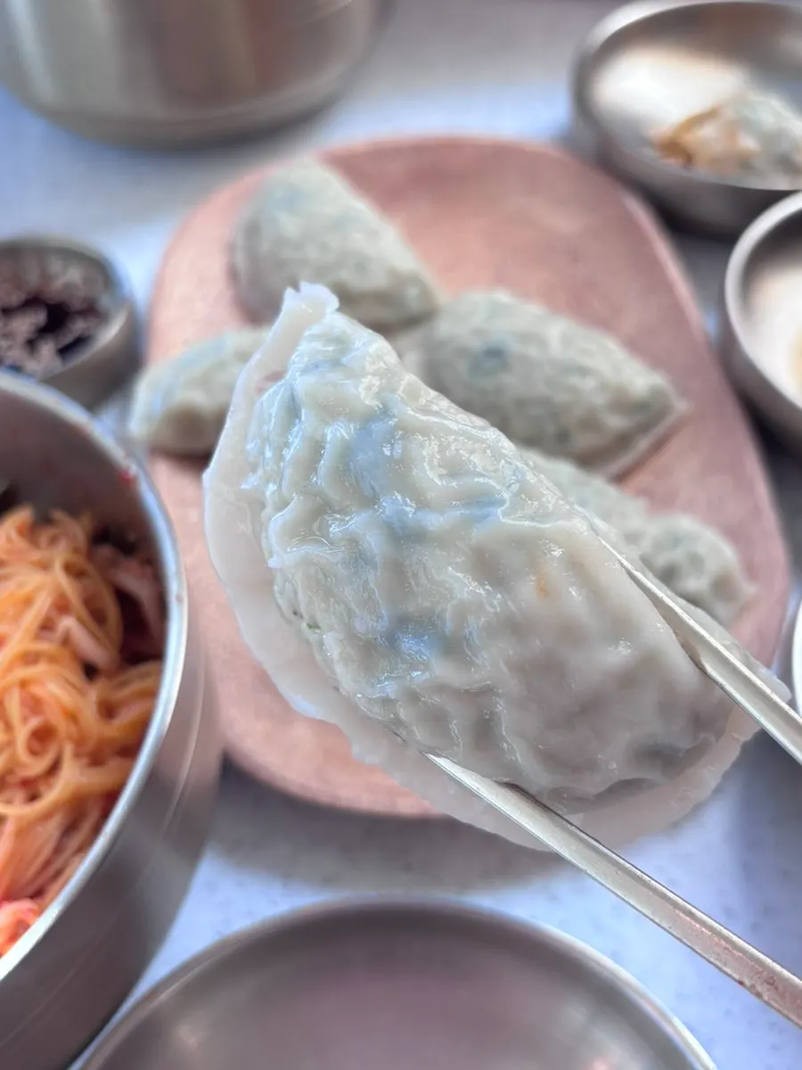 Mandu filling packed with pork and chives
