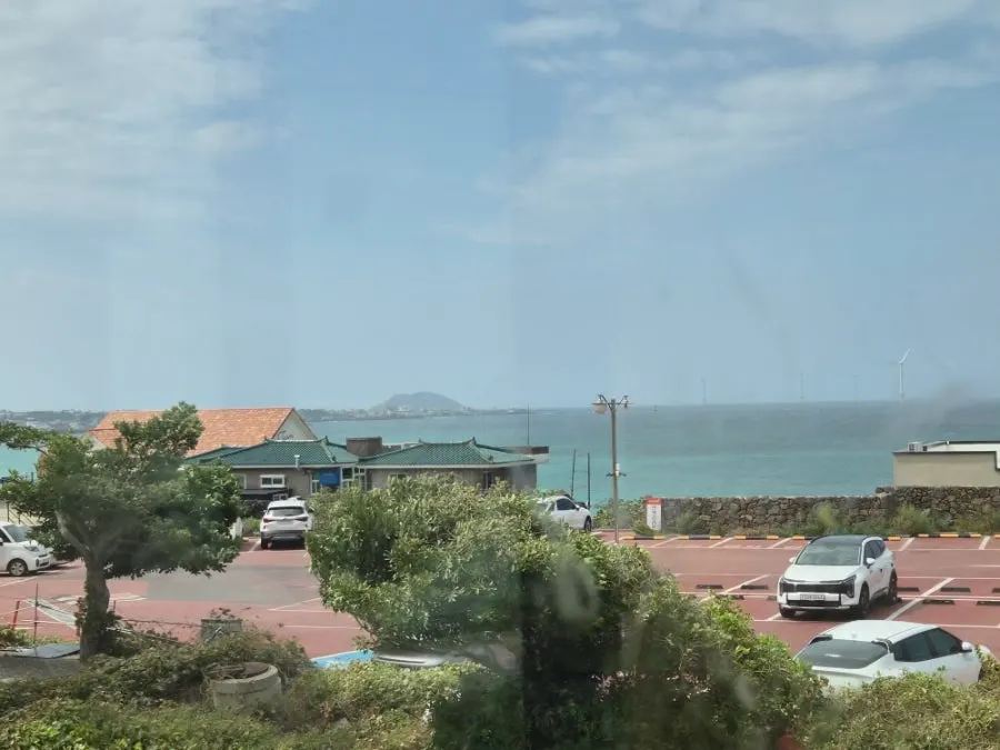 View of the Aewol sea from Handam Guksu Gwakji Aewol Branch