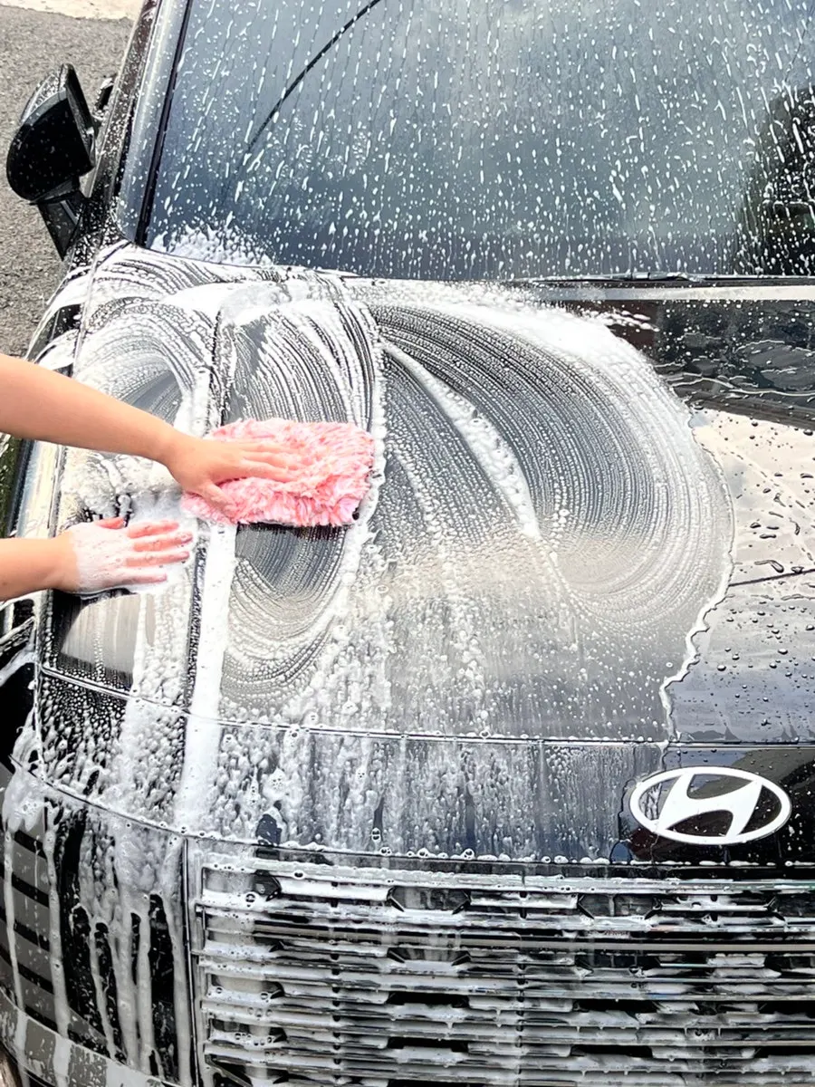 블루엣지 카샴푸를 사용하는 본세차 과정