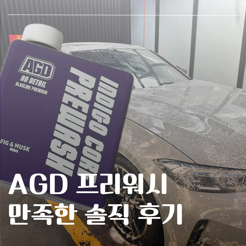 신차 세차에 사용한 AGD 인디고 코어 프리워시