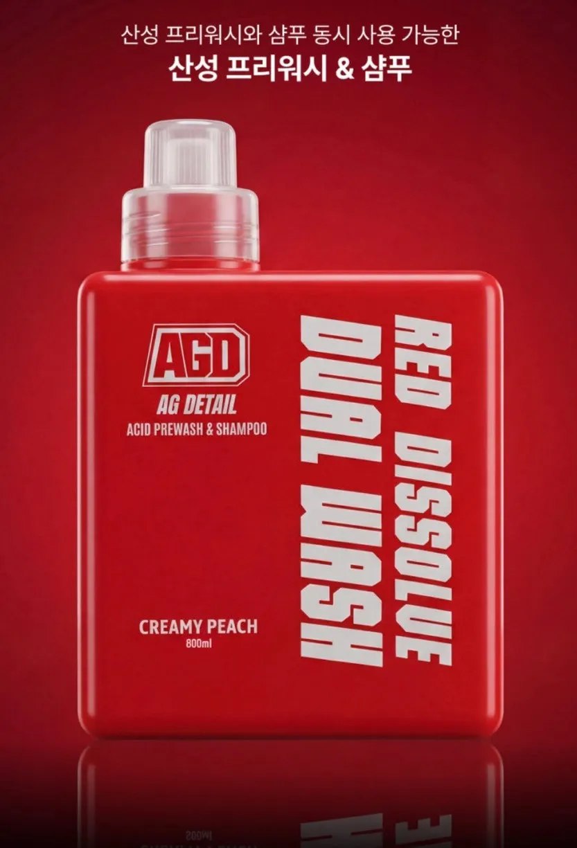Red Dissolve Dual Wash for both pre-washing and shampooing