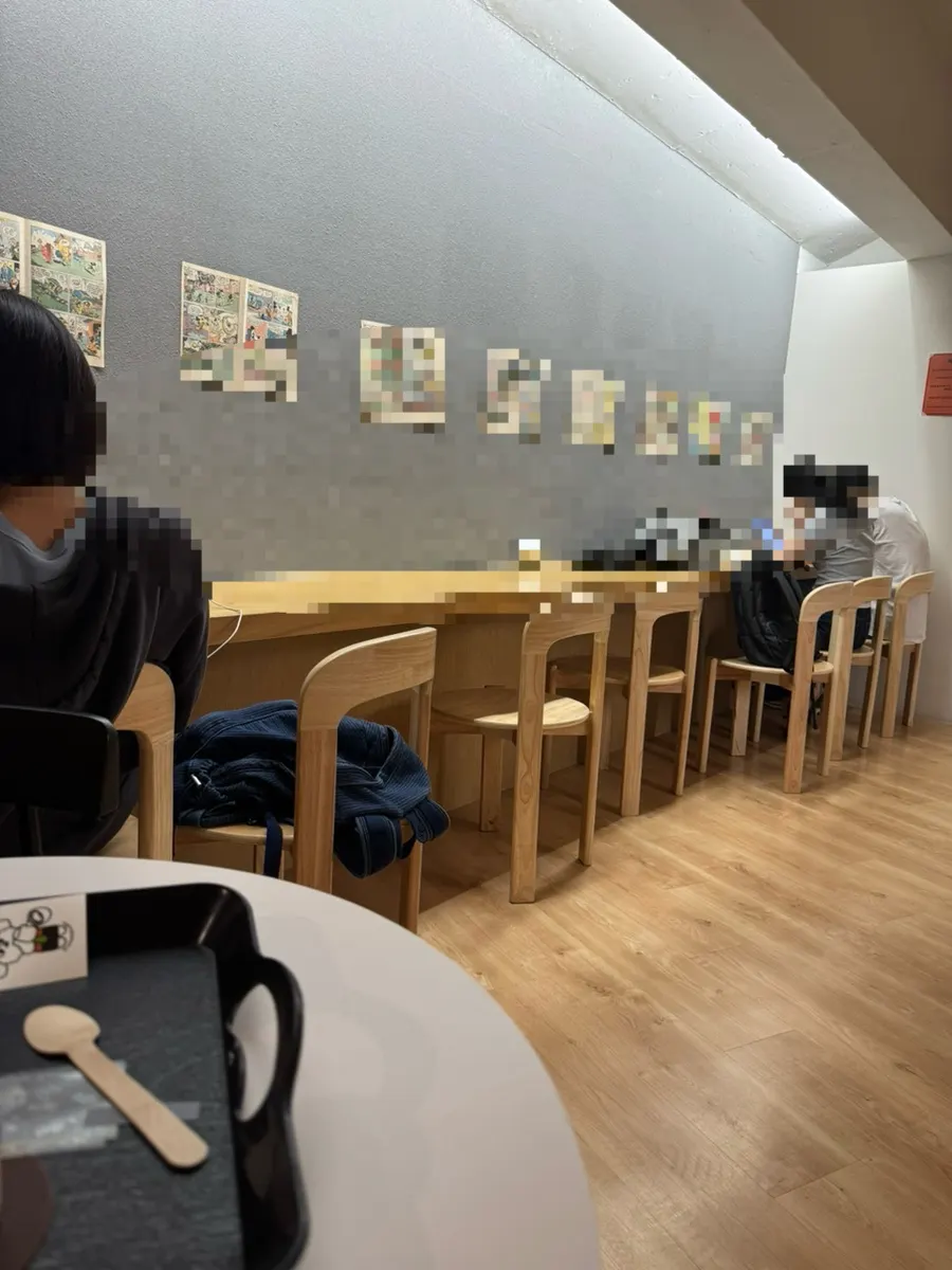 Cafe interior with spacious seating