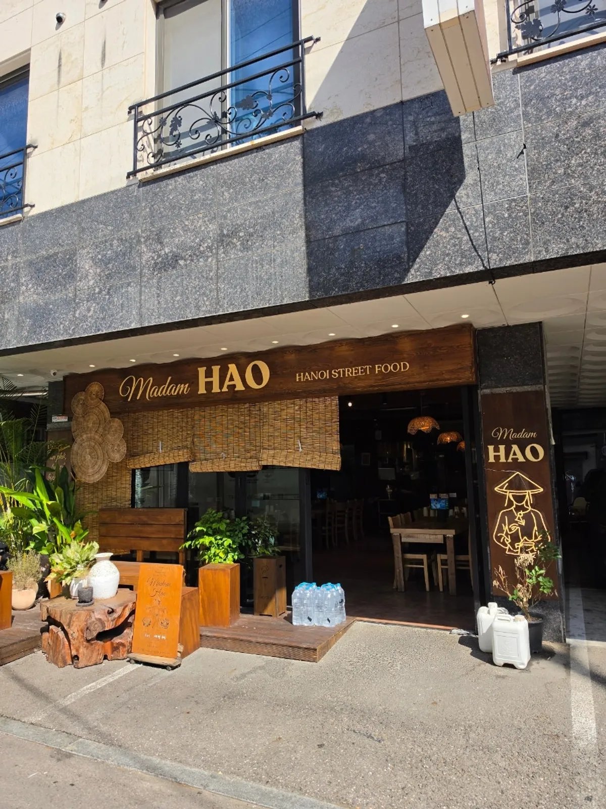 Madam Hao storefront with Hanoi-style exterior