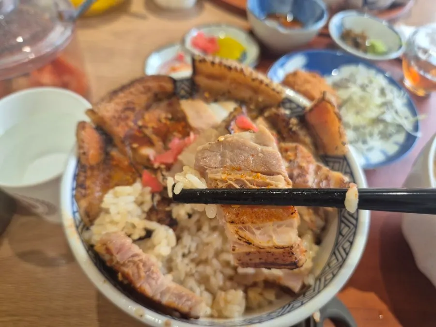 차슈동과 미니우동 한상