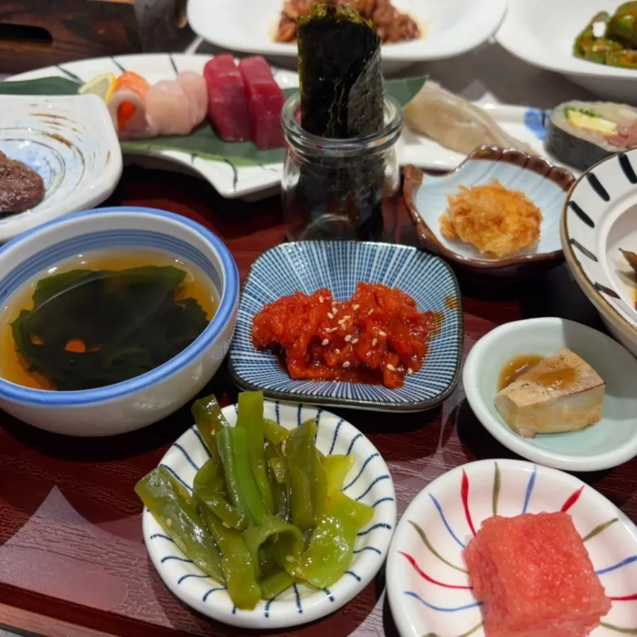 Freshly grilled steak in the ryokan set