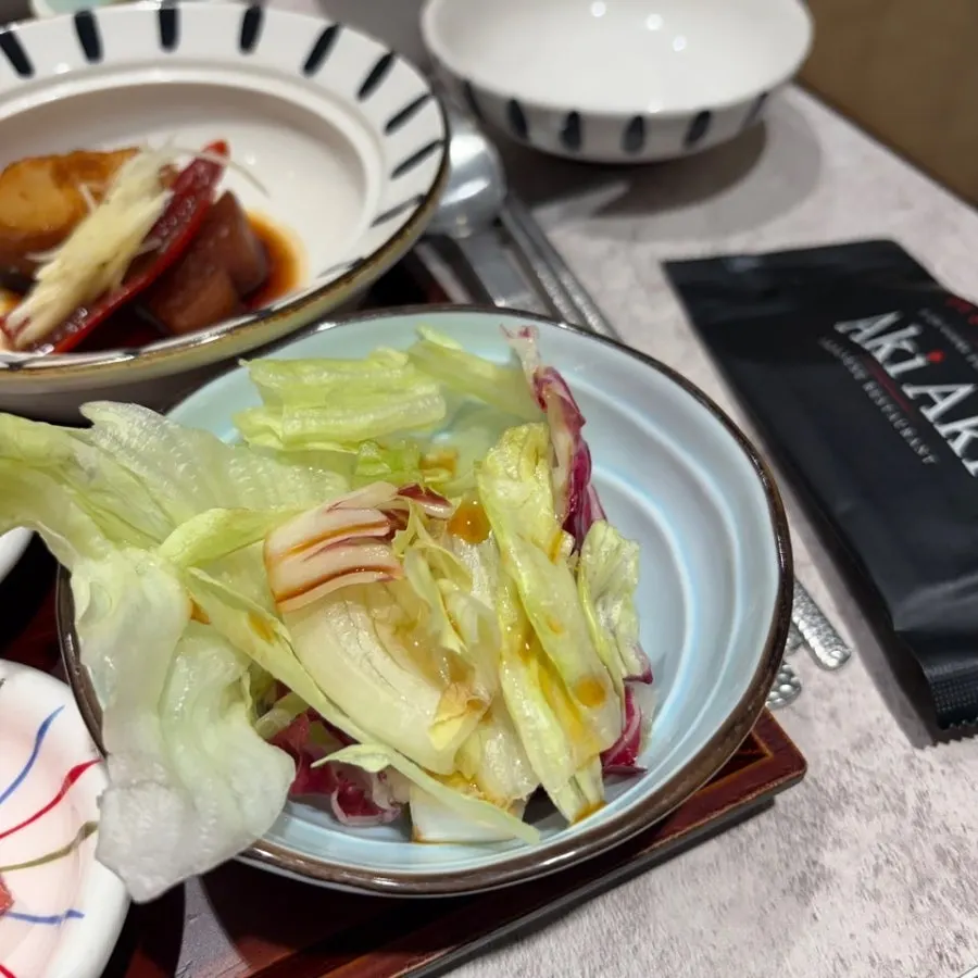 Fresh salad plate from the ryokan set