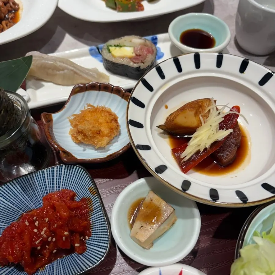 Small Japanese side dishes served in portions