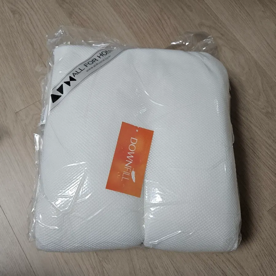 Wide pillow insert folded in half
