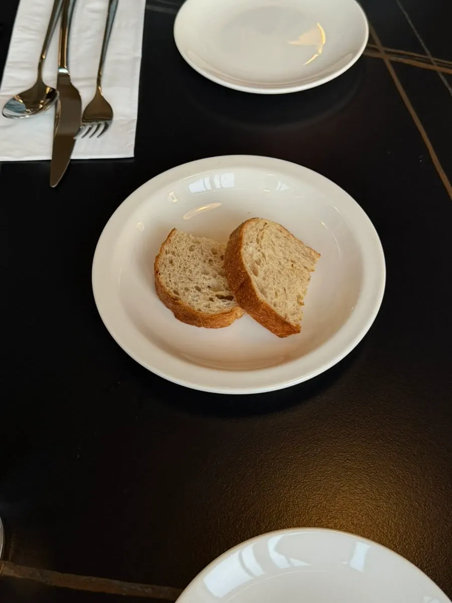 Warm pre-meal bread served on the table