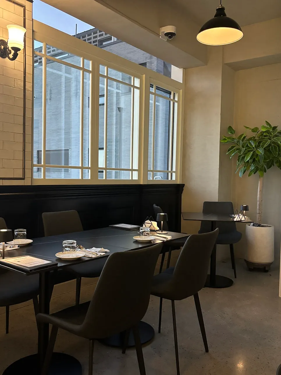 Window seat at Allegro with a view of Lotte Tower