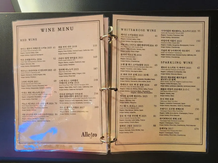 Pasta and a wine glass under dim lighting