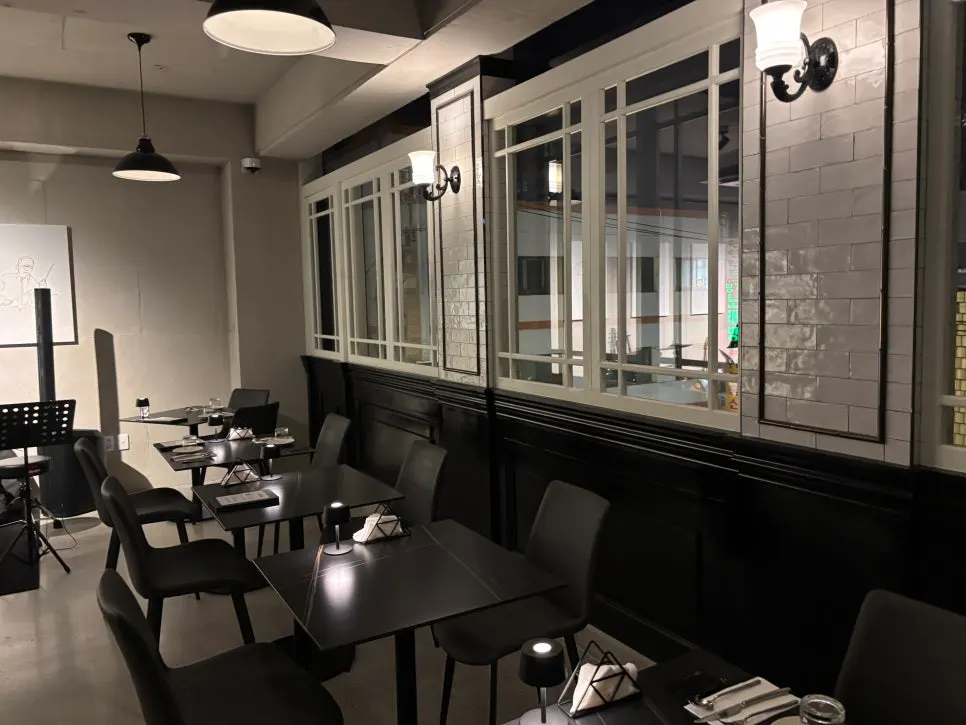 Window seat at Allegro with a view of Lotte Tower