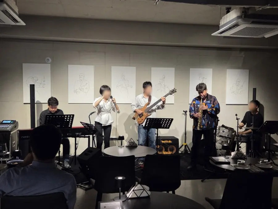 Jazz band Another Season performing live at Allegro