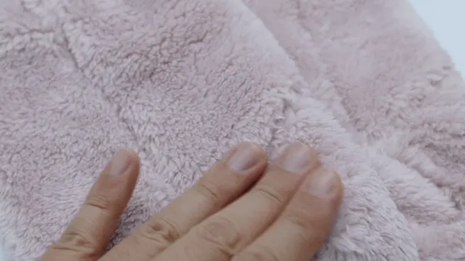 Double-sided microfiber baby foot warmers