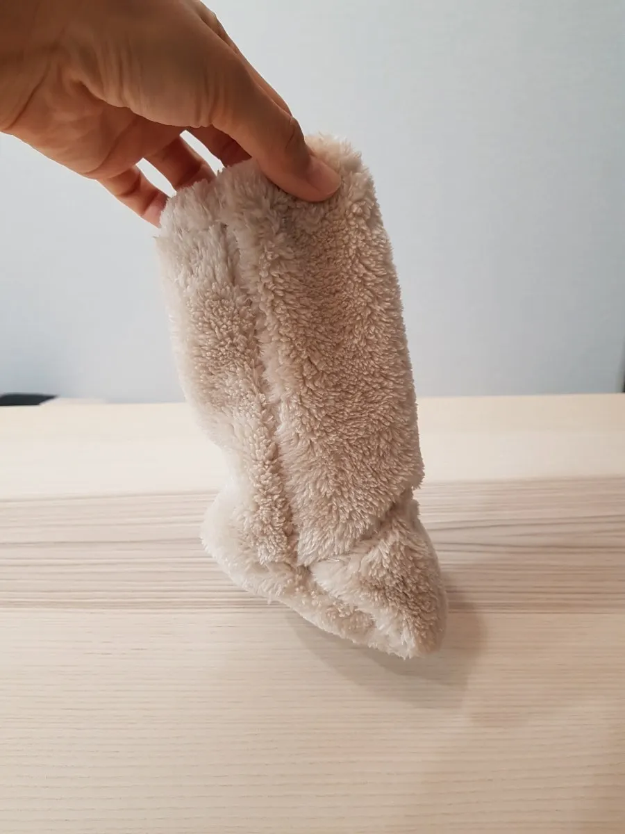 Double-sided microfiber winter baby socks