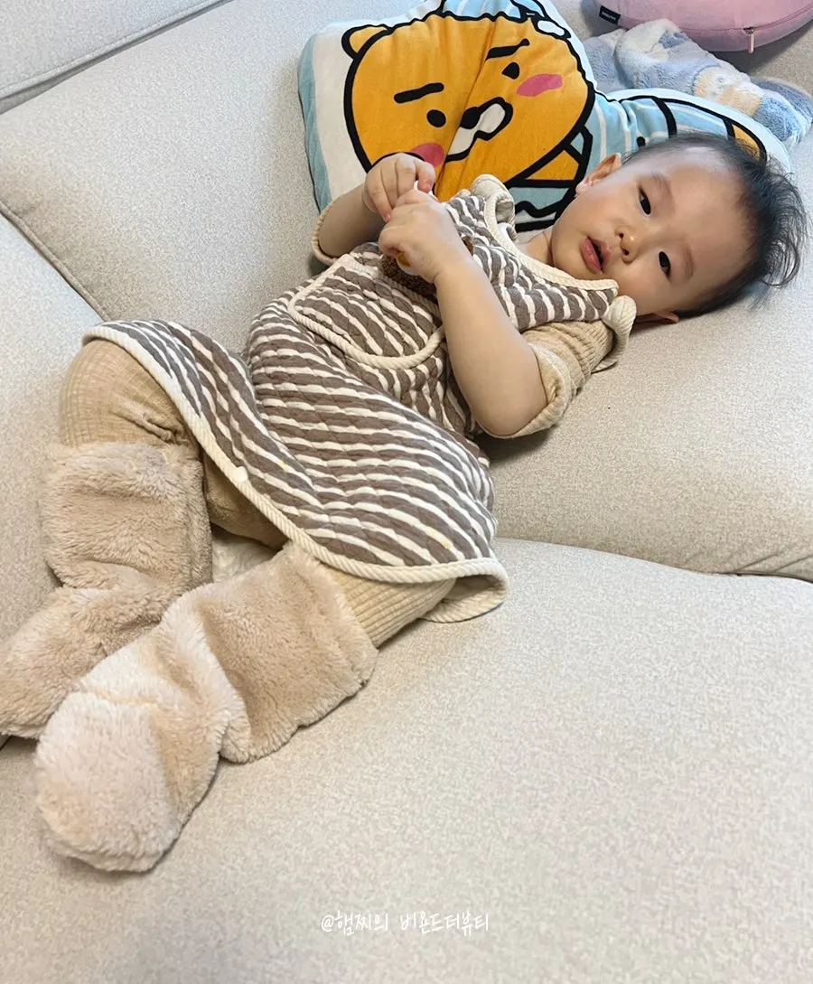 따뜻한 아기 풋워머 사용 이미지
