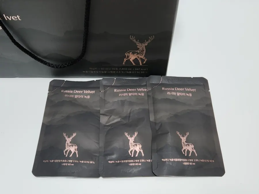 60ml 녹용 진액 한 포 파우치