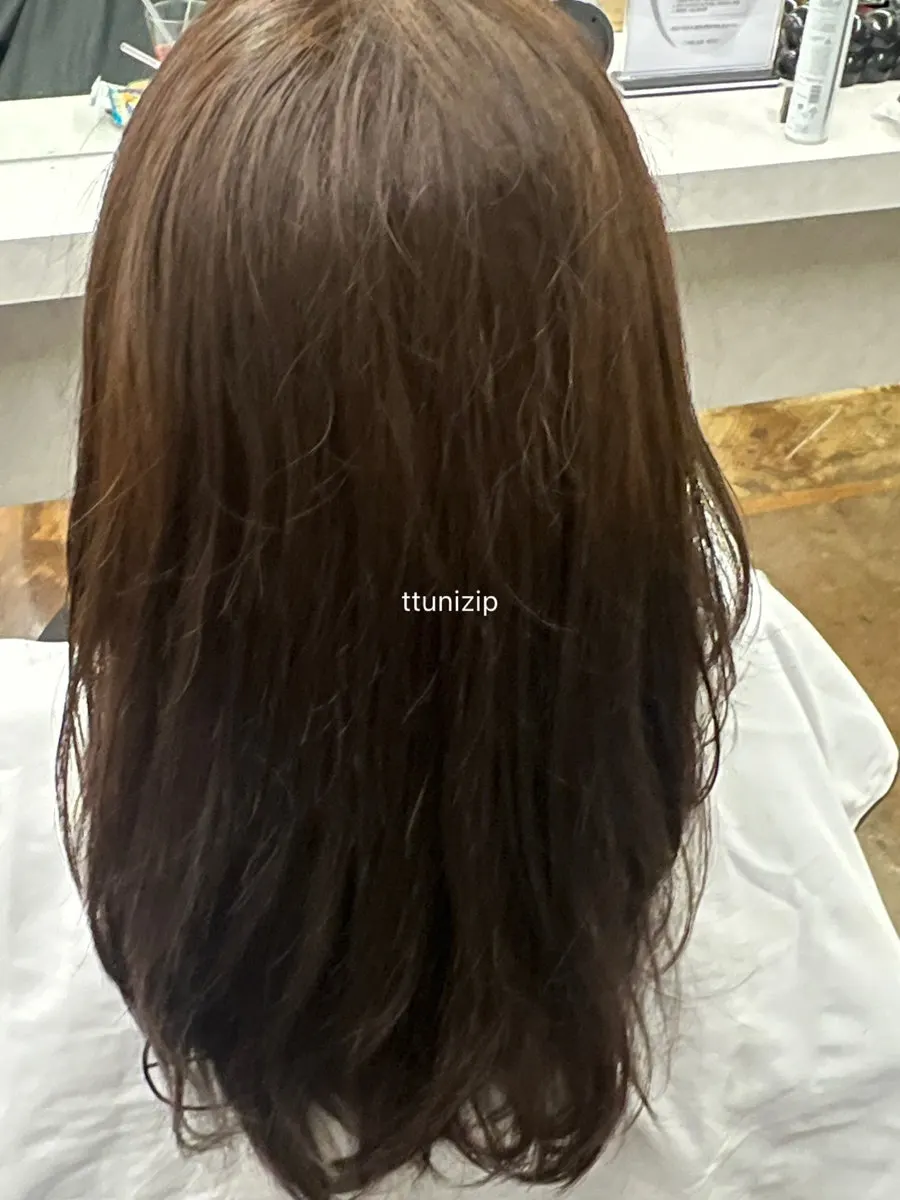Calm blue ash color with no orange tint
