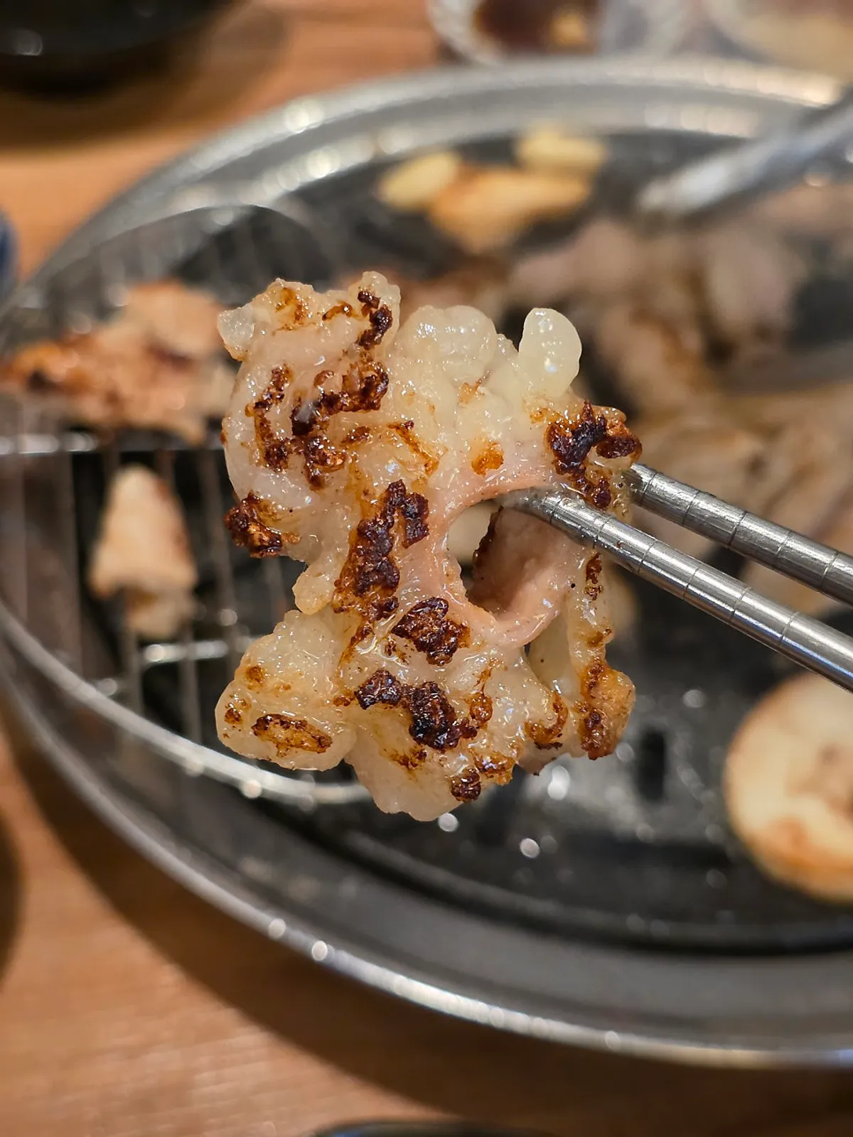 Nicely browned grilled daechang