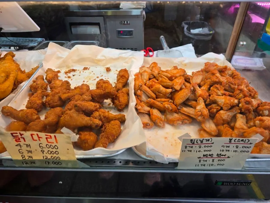 Chicken displayed and sold separately by cut