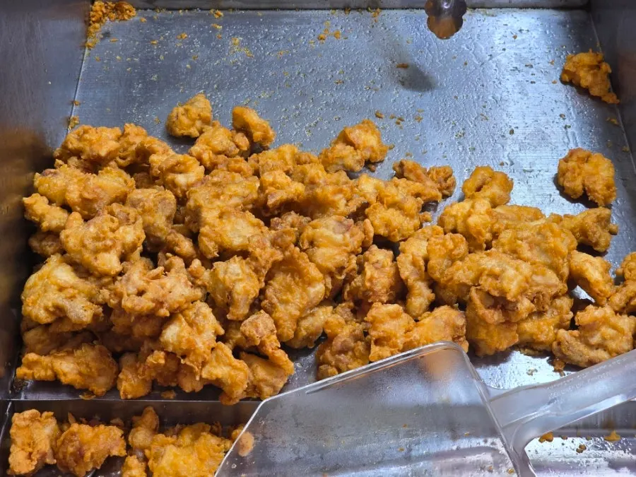 Interior of the takeout-only chicken shop