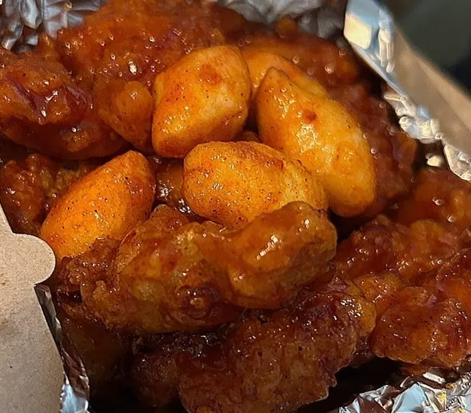 암사시장 김씨치킨 포장 음식