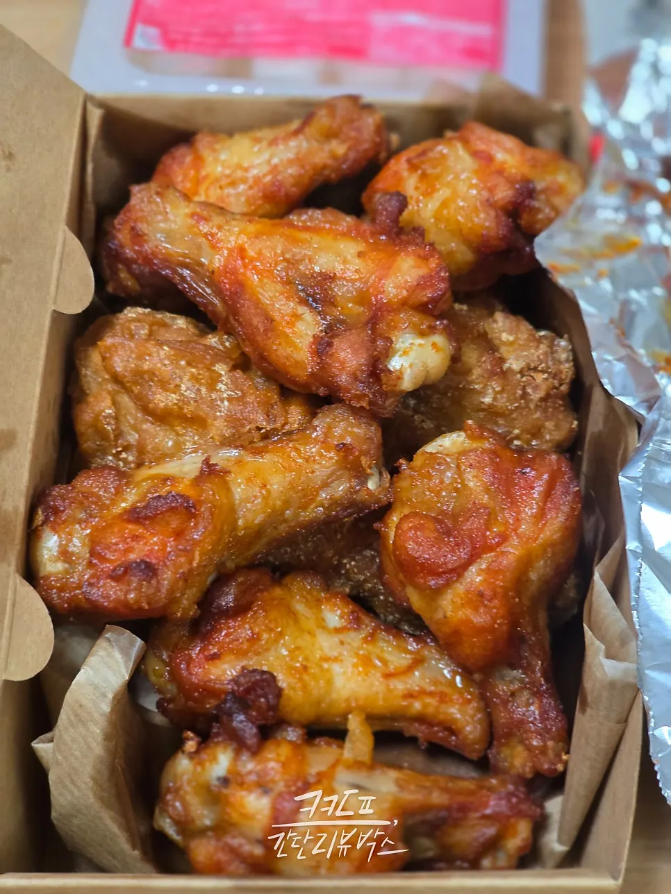 Close-up of crispy dakgangjeong