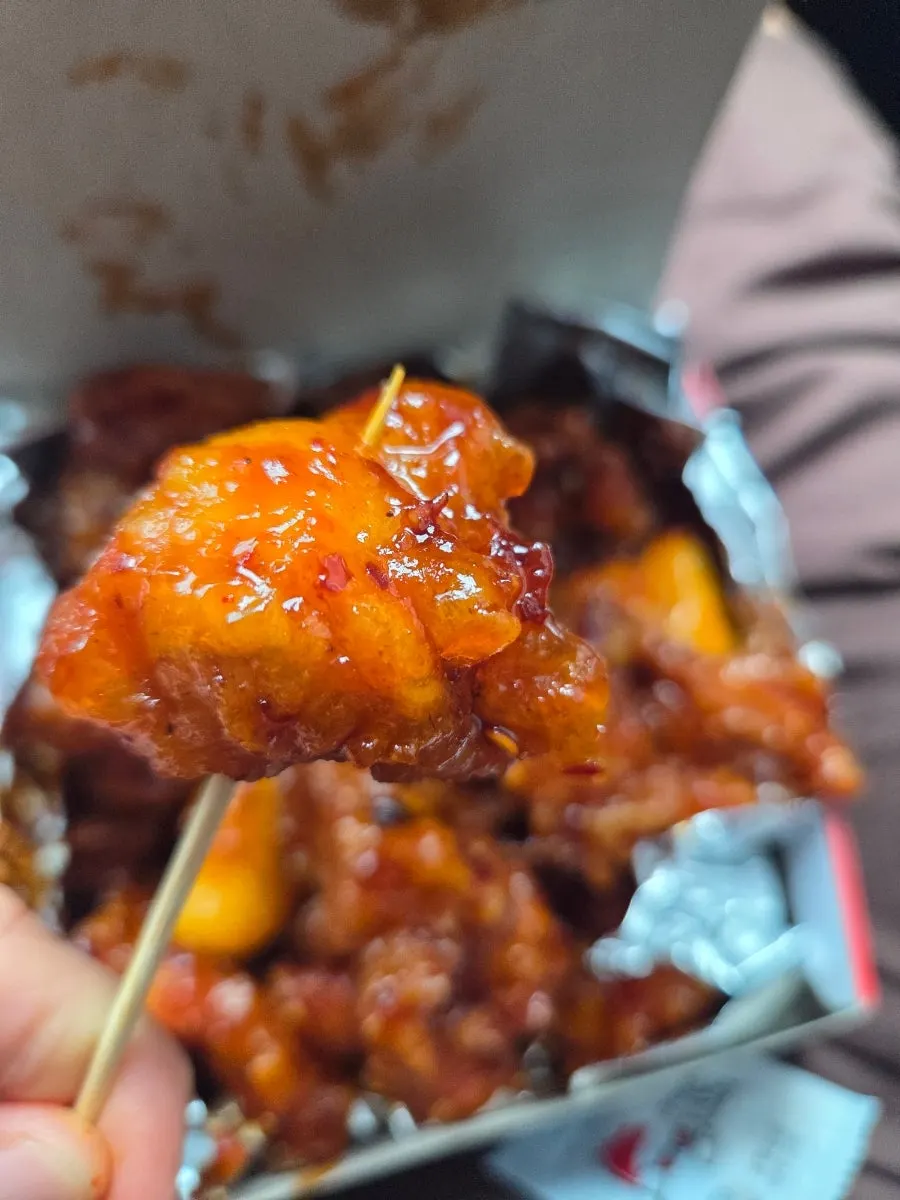 Dakgangjeong and wings spread out for the meal