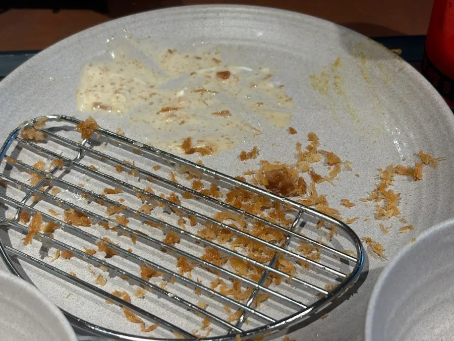Tonkatsu plate cleared completely