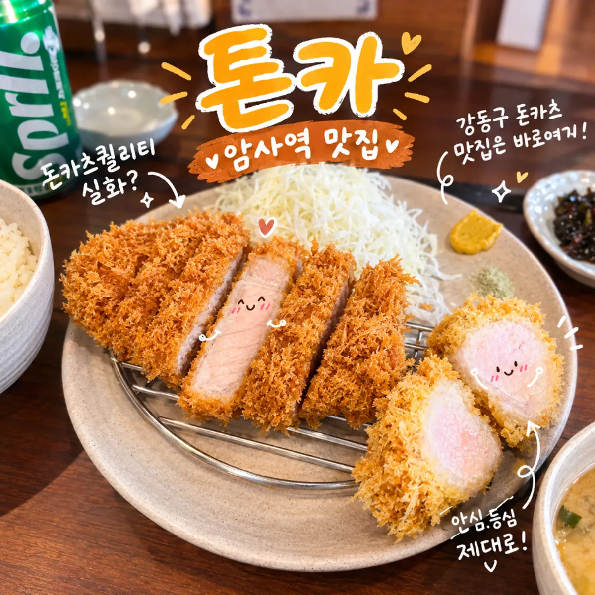 암사동 돈카츠 맛집 톤카의 톤카츠 한 접시