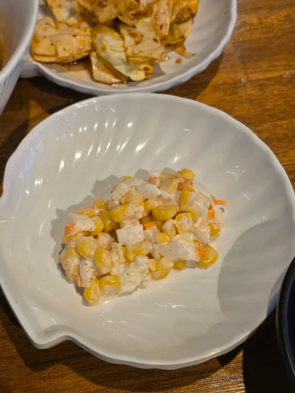 Close-up of Andamiro's basic side dishes