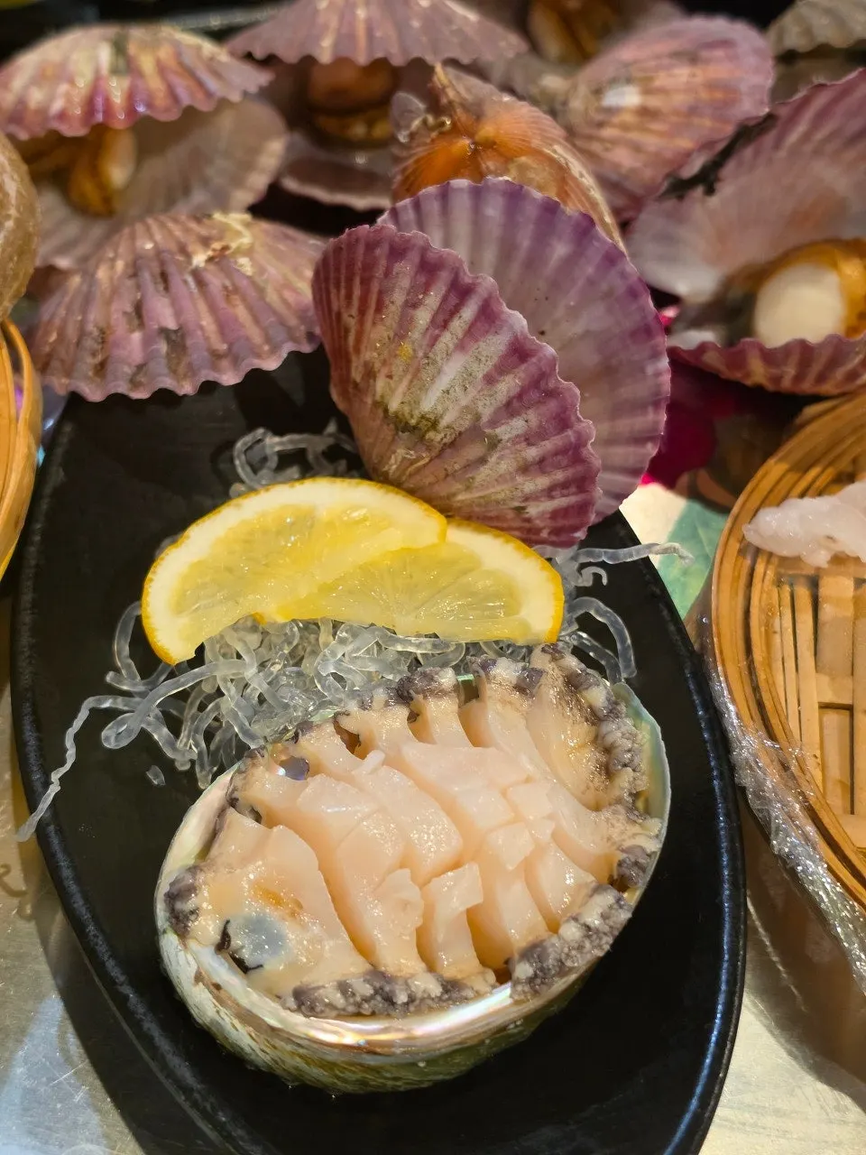 Crunchy abalone and sea cucumber